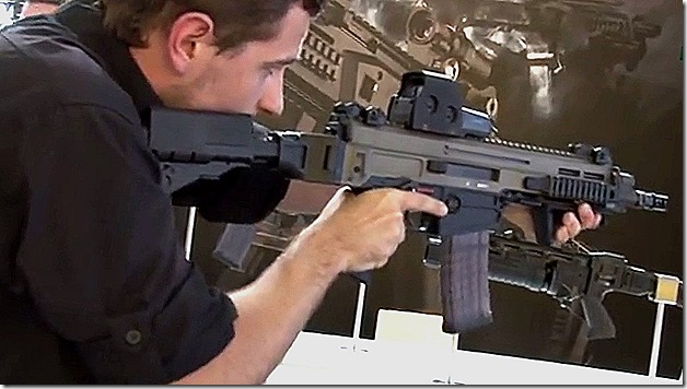 CZ small arms manufacturer CZ-805 Bren P-09 P-07 Eurosatory 2014 defense exhibition Paris France_0012