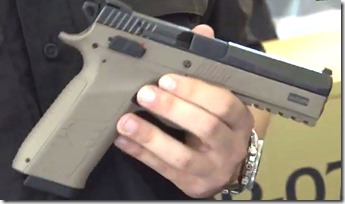 CZ small arms manufacturer CZ-805 Bren P-09 P-07 Eurosatory 2014 defense exhibition Paris France_0013