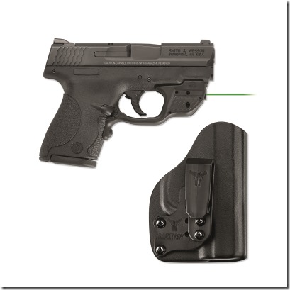 Crimson Trace LG-489GH-BT S&W Shield Laserguard w Blade Tech holster
