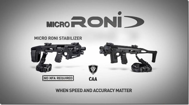 Micro RONI and the Micro RONI with Stabilizer Brace Conversion Kits for ...