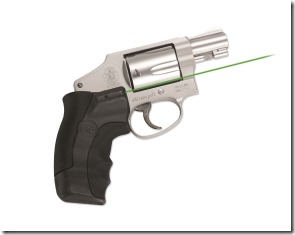 Crimson Trace LG-350G with green laser on a S&W Revolver