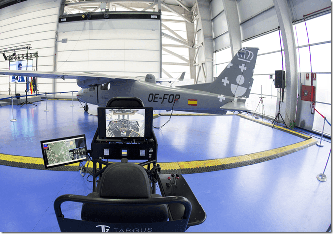 Indra Opcional Piloted Vehicle Aircraft Targus