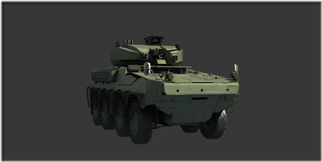 RAFAEL SAMSON 30MM RCWS WITH SPIKE AND TROPHY APS