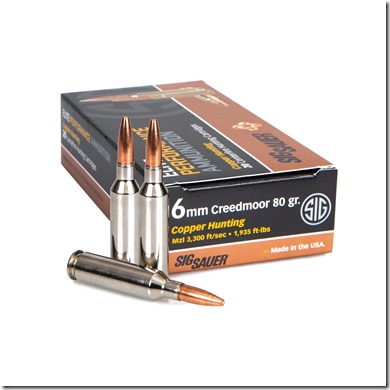 6mm Creedmoor Elite Copper Hunting Ammunition