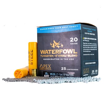 APEX WS-20 Waterfowl Blend - 20-Gauge No. 2 Steel and No. 7.5 TSS
